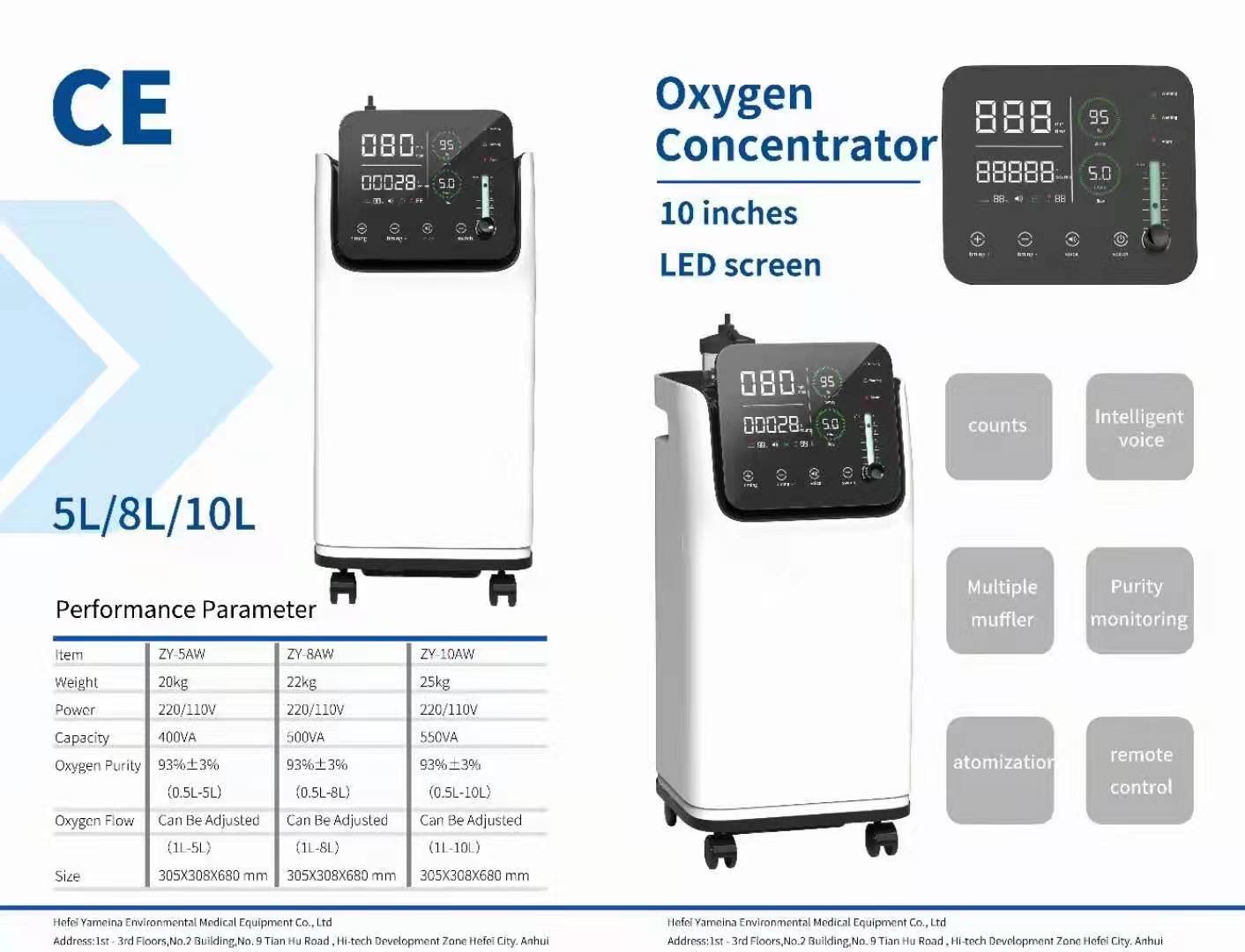 Concentratore di ossigeno Generatore di ossigeno